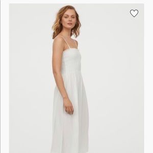 White crinkled dress